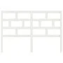 Solid white pine wood bed headboard 166x4x100 cm by vidaXL, Headboards and footboards - Ref: Foro24-814205, Price: 43,50 €, D...