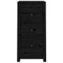 Aparadores 2 uds madera maciza de pino negro 40x35x80 cm de vidaXL, Aparadores - Ref: Foro24-813748, Precio: 121,23 €, Descue...