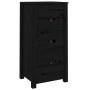 Aparadores 2 uds madera maciza de pino negro 40x35x80 cm de vidaXL, Aparadores - Ref: Foro24-813748, Precio: 121,23 €, Descue...