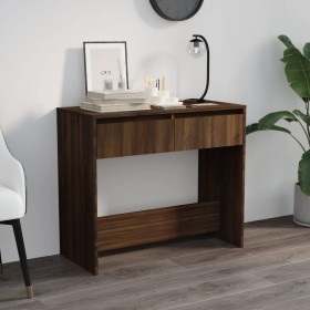 Mesa consola madera de ingeniería marrón roble 89x41x76,5 cm de vidaXL, Mesas auxiliares - Ref: Foro24-813001, Precio: 50,09 ...