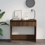 Mesa consola madera de ingeniería marrón roble 89x41x76,5 cm de vidaXL, Mesas auxiliares - Ref: Foro24-813001, Precio: 49,82 ...