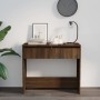 Mesa consola madera de ingeniería marrón roble 89x41x76,5 cm de vidaXL, Mesas auxiliares - Ref: Foro24-813001, Precio: 50,09 ...