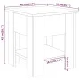 Eiche geräuchert Holzwerkstoff Couchtisch 40x40x42 cm von vidaXL, Couchtisch - Ref: Foro24-813080, Preis: 32,25 €, Rabatt: %