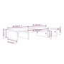 Soporte de monitor madera maciza pino marrón miel 60x24x10,5 cm de vidaXL, Muebles TV - Ref: Foro24-813937, Precio: 22,19 €, ...