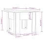 Mesa de centro madera contrachapada marrón roble 55x55x42 cm de vidaXL, Mesas de centro - Ref: Foro24-813070, Precio: 36,42 €...