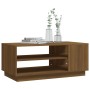Mesa de centro madera de ingeniería marrón roble 102x55x43 cm de vidaXL, Mesas de centro - Ref: Foro24-813085, Precio: 54,93 ...