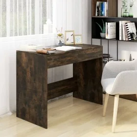 Escritorio madera de ingeniería roble ahumado 101x50x76,5 cm de vidaXL, Escritorios - Ref: Foro24-812996, Precio: 66,43 €, De...