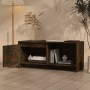 Mueble de TV madera de ingeniería roble ahumado 90x35x40 cm de vidaXL, Muebles TV - Ref: Foro24-813017, Precio: 45,11 €, Desc...