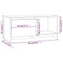 Mueble de TV madera de ingeniería roble ahumado 90x35x40 cm de vidaXL, Muebles TV - Ref: Foro24-813017, Precio: 45,11 €, Desc...