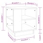 Mesa de centro madera contrachapada gris Sonoma 40x40x43 cm de vidaXL, Mesas de centro - Ref: Foro24-813090, Precio: 40,14 €,...