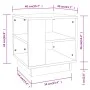 Mesa de centro madera contrachapada gris Sonoma 40x40x43 cm de vidaXL, Mesas de centro - Ref: Foro24-813090, Precio: 39,74 €,...