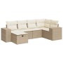 Juego de sofás jardín con cojines 6 pzas ratán sintético beige en Conjuntos de jardín | Comprar online en Foru.es