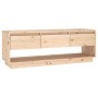 Mueble de TV de madera maciza de pino 110,5x34x40 cm de vidaXL, Muebles TV - Ref: Foro24-813844, Precio: 75,87 €, Descuento: %
