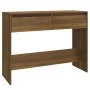 Mesa consola madera de ingeniería marrón roble 100x35x76,5 cm de vidaXL, Mesas auxiliares - Ref: Foro24-813037, Precio: 58,83...