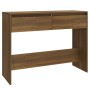 Mesa consola madera de ingeniería marrón roble 100x35x76,5 cm de vidaXL, Mesas auxiliares - Ref: Foro24-813037, Precio: 59,56...