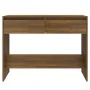 Mesa consola madera de ingeniería marrón roble 100x35x76,5 cm de vidaXL, Mesas auxiliares - Ref: Foro24-813037, Precio: 58,83...