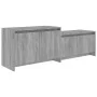 Mueble de TV madera de ingeniería gris ahumado 146,5x35x50 cm de vidaXL, Muebles TV - Ref: Foro24-813027, Precio: 60,69 €, De...