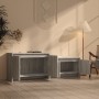 Mueble de TV madera de ingeniería gris ahumado 146,5x35x50 cm de vidaXL, Muebles TV - Ref: Foro24-813027, Precio: 61,25 €, De...