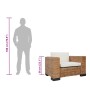 Sillón con cojines ratán natural en Sillones | Comprar online en Foru.es