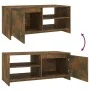 Mesa de centro madera contrachapada roble ahumado 102x50x45 cm de vidaXL, Mesas de centro - Ref: Foro24-813032, Precio: 60,05...