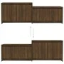 Mueble de TV madera de ingeniería marrón roble 146,5x35x50 cm de vidaXL, Muebles TV - Ref: Foro24-813028, Precio: 60,60 €, De...