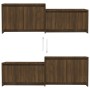 Mueble de TV madera de ingeniería marrón roble 146,5x35x50 cm de vidaXL, Muebles TV - Ref: Foro24-813028, Precio: 61,18 €, De...