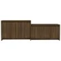 Mueble de TV madera de ingeniería marrón roble 146,5x35x50 cm de vidaXL, Muebles TV - Ref: Foro24-813028, Precio: 60,60 €, De...