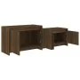 Mueble de TV madera de ingeniería marrón roble 146,5x35x50 cm de vidaXL, Muebles TV - Ref: Foro24-813028, Precio: 60,60 €, De...