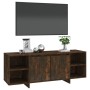 Mueble de TV madera de ingeniería roble ahumado 130x35x50 cm de vidaXL, Muebles TV - Ref: Foro24-813053, Precio: 80,82 €, Des...