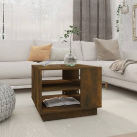 Mesa de centro madera de ingeniería roble ahumado 55x55x43 cm de vidaXL, Mesas de centro - Ref: Foro24-813086, Precio: 46,49 ...