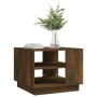 Mesa de centro madera de ingeniería roble ahumado 55x55x43 cm de vidaXL, Mesas de centro - Ref: Foro24-813086, Precio: 46,49 ...