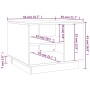 Mesa de centro madera de ingeniería roble ahumado 55x55x43 cm de vidaXL, Mesas de centro - Ref: Foro24-813086, Precio: 46,49 ...