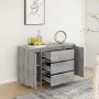 Aparador con 3 cajones gris Sonoma 120x41x75 cm de vidaXL, Aparadores - Ref: Foro24-813063, Precio: 127,30 €, Descuento: %