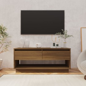 Mueble de TV madera de ingeniería marrón roble 102x41x44 cm de vidaXL, Muebles TV - Ref: Foro24-812974, Precio: 57,08 €, Desc...