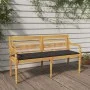 Banco Batavia con cojín antracita madera maciza de teca 150 cm de vidaXL, Bancos de jardín - Ref: Foro24-3100841, Precio: 241...