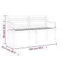 Banco Batavia con cojín antracita madera maciza de teca 150 cm de vidaXL, Bancos de jardín - Ref: Foro24-3100841, Precio: 241...