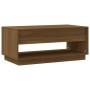 Mesa de centro madera de ingeniería marrón roble 102,5x55x44 cm de vidaXL, Mesas de centro - Ref: Foro24-812980, Precio: 82,6...