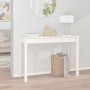 Mesa consola de madera maciza de pino blanco 110x40x75 cm de vidaXL, Mesas auxiliares - Ref: Foro24-814240, Precio: 76,81 €, ...