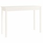 Mesa consola de madera maciza de pino blanco 110x40x75 cm de vidaXL, Mesas auxiliares - Ref: Foro24-814240, Precio: 76,81 €, ...