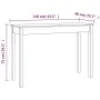 Solid white pine wood console table 110x40x75 cm by vidaXL, Side tables - Ref: Foro24-814240, Price: 75,33 €, Discount: %