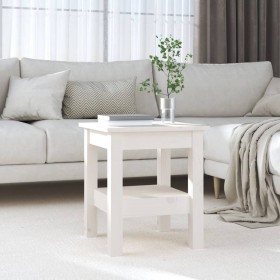 Mesa de centro de madera maciza de pino blanco 35x35x40 cm de vidaXL, Mesas de centro - Ref: Foro24-814260, Precio: 51,13 €, ...