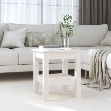 Mesa de centro de madera maciza de pino blanco 35x35x40 cm de vidaXL, Mesas de centro - Ref: Foro24-814260, Precio: 50,35 €, ...