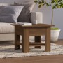 Mesa de centro madera de ingeniería marrón roble 55x55x42 cm de vidaXL, Mesas de centro - Ref: Foro24-813079, Precio: 43,35 €...
