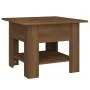 Mesa de centro madera de ingeniería marrón roble 55x55x42 cm de vidaXL, Mesas de centro - Ref: Foro24-813079, Precio: 42,77 €...
