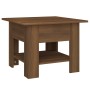 Mesa de centro madera de ingeniería marrón roble 55x55x42 cm de vidaXL, Mesas de centro - Ref: Foro24-813079, Precio: 43,35 €...