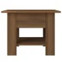 Mesa de centro madera de ingeniería marrón roble 55x55x42 cm de vidaXL, Mesas de centro - Ref: Foro24-813079, Precio: 42,77 €...