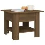 Mesa de centro madera de ingeniería marrón roble 55x55x42 cm de vidaXL, Mesas de centro - Ref: Foro24-813079, Precio: 42,77 €...