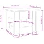 Mesa de centro madera de ingeniería marrón roble 55x55x42 cm de vidaXL, Mesas de centro - Ref: Foro24-813079, Precio: 43,35 €...