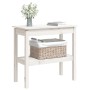 Mesa consola de madera maciza de pino blanco 80x40x75 cm de vidaXL, Mesas auxiliares - Ref: Foro24-814305, Precio: 69,14 €, D...