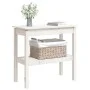 Mesa consola de madera maciza de pino blanco 80x40x75 cm de vidaXL, Mesas auxiliares - Ref: Foro24-814305, Precio: 68,20 €, D...